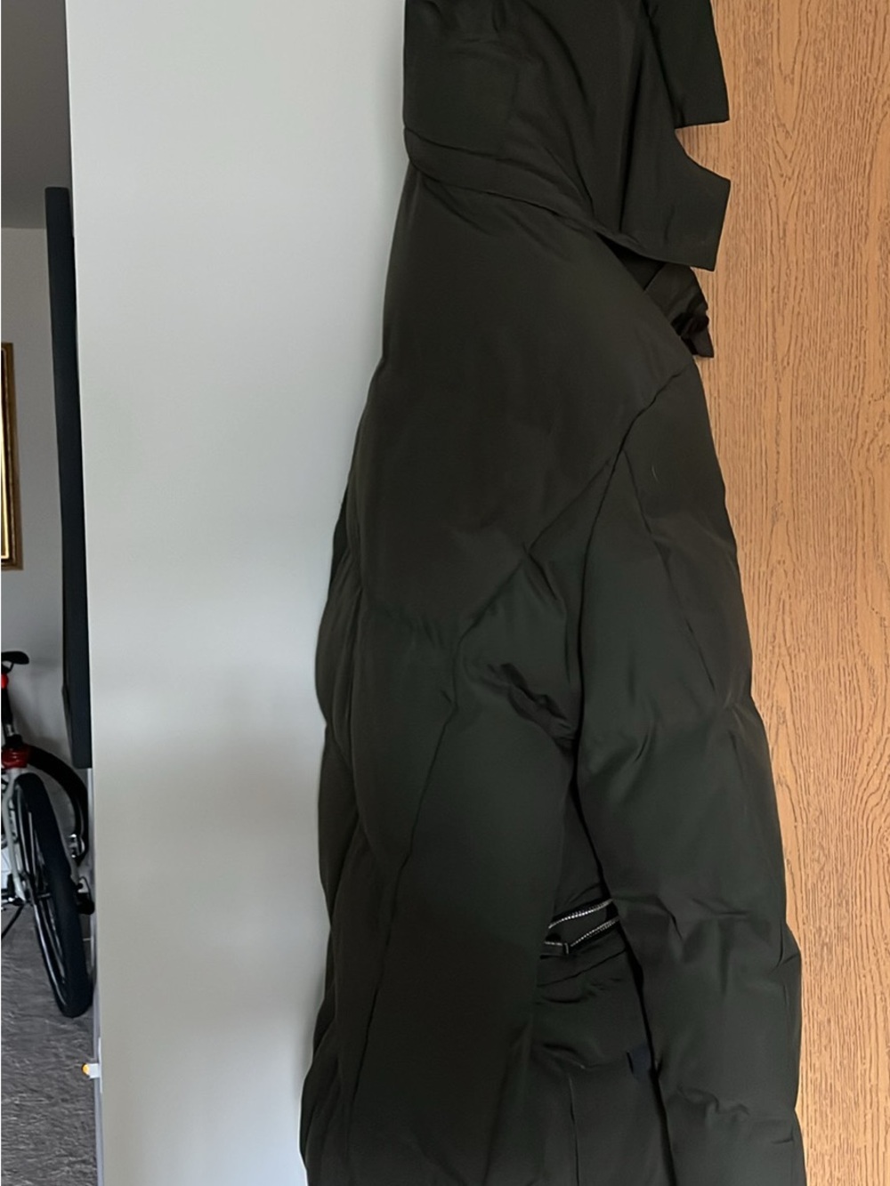 Karl Lagerfeld Dark Green Puffer Jacket